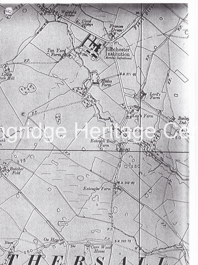 932 - Ribchester Hospital - Map of Site - Unknown